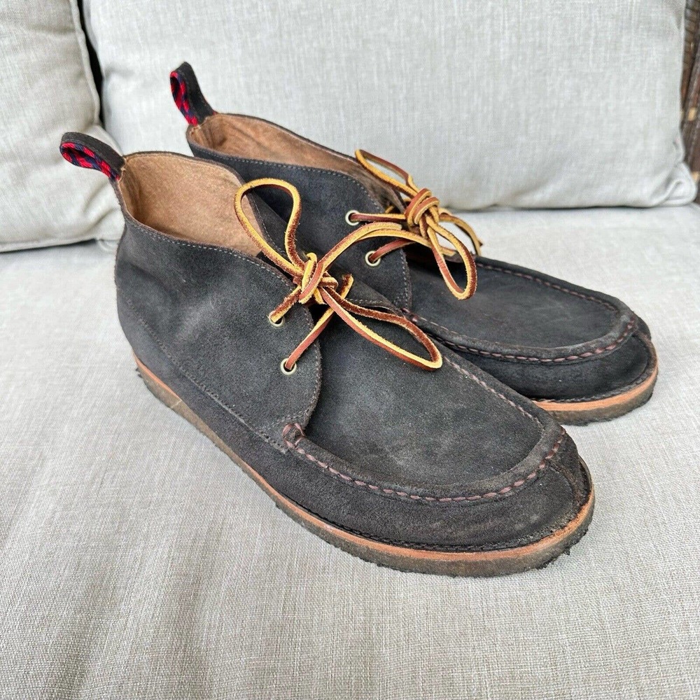Polo Ralph Lauren Pitney Chukka Boots Dark Brown Suede Leather Men’s US Sz 9.5 D